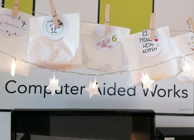 Adventskalender im Dezember 2021 der Abteilung Computer Aided Works