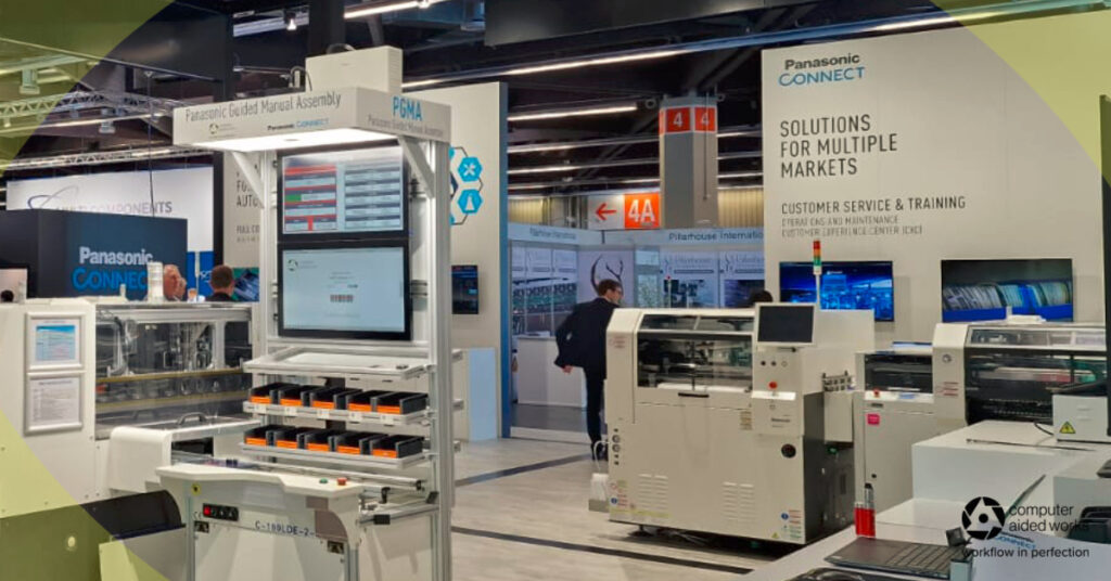 Haben Sie unser Werkerassistenzsystem auf der SMTconnect kennen gelernt? 2 smtconnect werkerführung