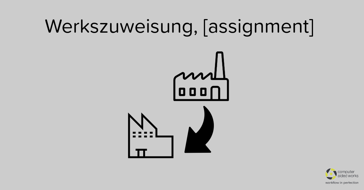 Werkszuweisung, [assignment] - Computer Aided Works