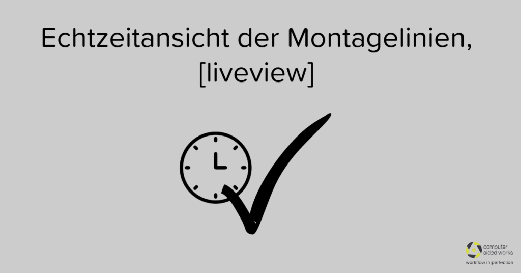 Echtzeitansicht der Montagelinien, [liveview]